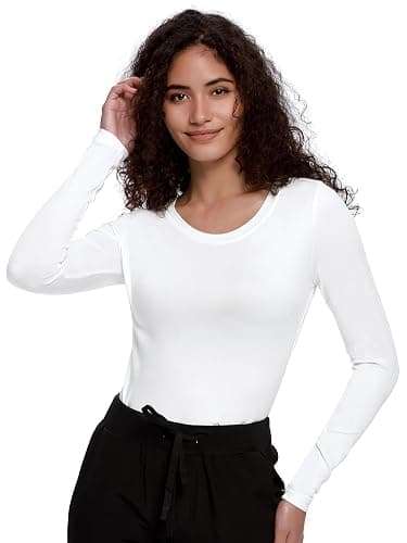COZYFIT Underscrub Long Sleeve Women - Crew Neck Scrubs Undershirts for Nurse with Soft Fabric - Image 1
