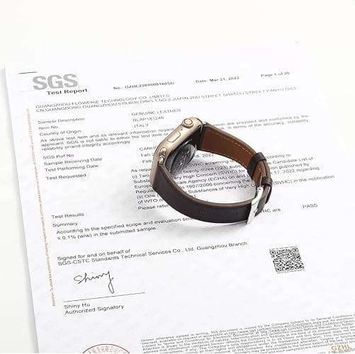 HANDODO Italian Genuine Leather Band Women for Apple Watch Series 10 9 8 7 6 5 4 3 2 1 SE SE2 Ultra 2, SGS Certified Dressy Bracelet Cute Strap for iWatch 38mm 40mm 41mm 42mm 44mm 45mm 46mm 49mm thumbnail 9