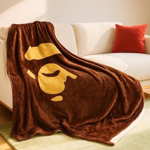 Bape Throw Blanket for Hypebeast Room Decor - 70"×60" Premium Flannel Fleece Blanket for Cool Bedroom Decor - Soft Comfort Blanket for Christmas Birthday Gifts, Couch Bed Teen Boy Girl Y2k Room Decor thumbnail 2