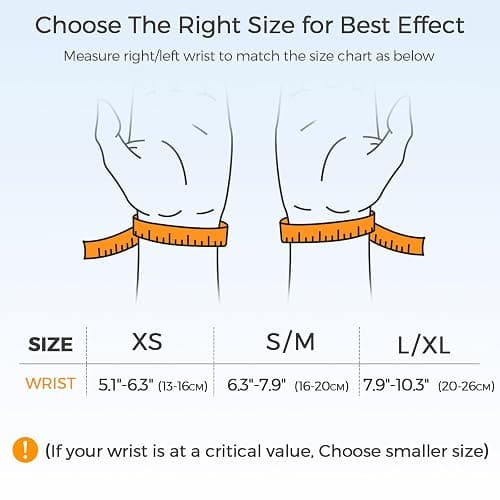 FREETOO Carpal Tunnel Wrist Brace Night Support Fit Left Hand for Work, Pain Relief Wrist Splint for Tendonitis, Arthritis, Sprain, Wrist Immobilizer Fit Women Men for Sleeping (XS, Black/Grey) thumbnail 6