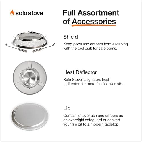 Solo Stove Bonfire 2.0 with Stand, 19.5 Inch Smokeless Fire Pit with Removable Ash Pan - Portable Outdoor Fire Pit - Stainless Steel Wood Burning Fireplace, Ideal for 4-6 People, 21.75 lbs, Ash thumbnail 6