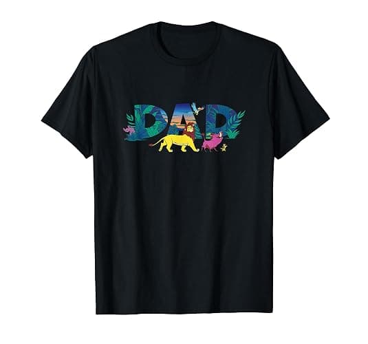 Disney The Lion King Simba & Pals Dad Father’s Day Birthday T-Shirt - Youth - Pink Heather - Large - Image 1