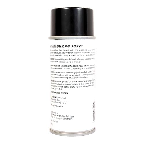 AGS Company Automotive Solutions Garage Door Lubricant Spray – 4 oz Aerosol, Protects Rollers & Springs, Quiets Squeaks, All-Weather Formula thumbnail 3