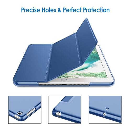 JETech Case for iPad (9.7-Inch, 2018/2017 Model, 6th/5th Generation), Smart Cover Auto Wake/Sleep (Navy) thumbnail 3