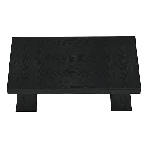 Tribesigns 55" Executive Desk, Wooden Office Desk with Double Pedestal, Modern Simple Computer Writing Table for Home Office, Black thumbnail 7