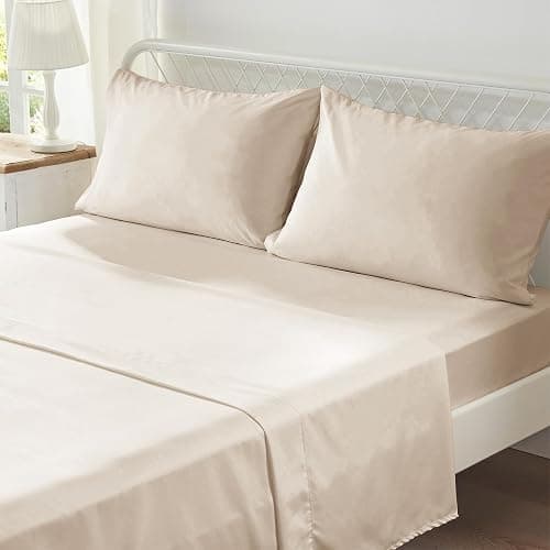 Zzlpp Full Comforter Set 7 Pieces, Beige Tufted Bed in a Bag with Comforter and Sheets, All Season Boho Bedding Sets with 1 Comforter, 2 Pillow Shams, 2 Pillowcases, 1 Flat Sheet, 1 Fitted Sheet thumbnail 8