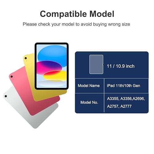 SPARIN 2 Stück Schutzfolie für iPad 11/10. Generation, iPad (A16) 11 zoll 2025/10,9 zoll 2022, 9H Härte Kratzfest Panzer Schutz Glas Folie thumbnail 2