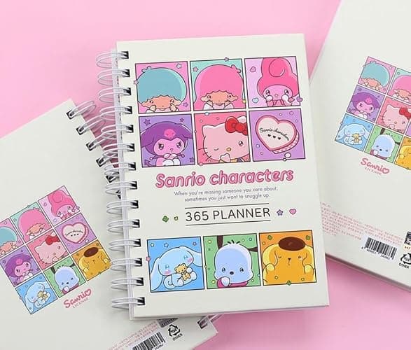 Generic New Version Cute Kitty Melody Friends 365 Daily Planner, 5 x 7 inches, Hard Cover (Ivory) thumbnail 9
