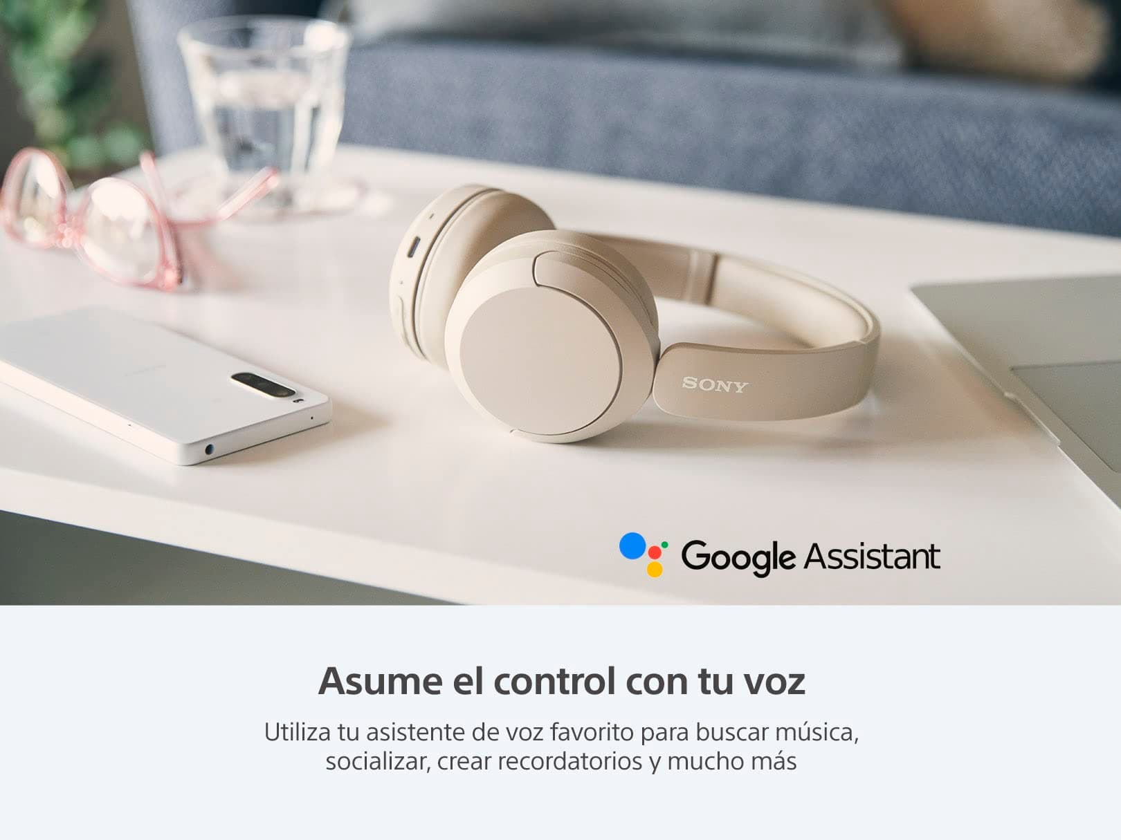 Sony Audífonos inalámbricos on-Ear WH-CH520 hasta 50 Horas de duración de batería, Blanco (Versión Nacional) thumbnail 8