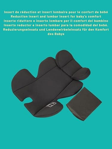 NANIA Rimini, Siège auto bébé ceinturé, 0-87 cm R129 i-Size, dès la naissance à 13 kg, Groupe 0+, Appuie-tête réglable, Protection Latérale, insert lombaire et de réduction thumbnail 5