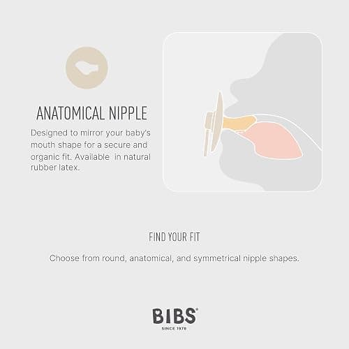 BIBS Colour Pacifiers | 6-18 months/VANILLA/PINE thumbnail 3