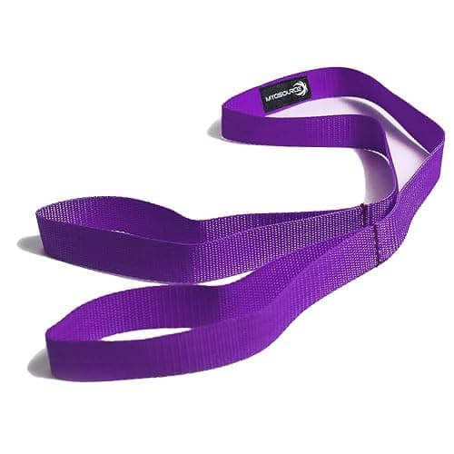 Myosource Kinetic Bands Tumble Pro X Ankle Straps Kit – Cheerleading Standing Tumbling Equipment, Gymnastics Backhandspring Trainer – Includes Flexibility Stunt Stretch Strap – Blue, Pink, Purple thumbnail 3