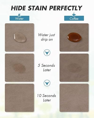 AMOAMI-Coffee Mat Hide Stain Rubber Backed Absorbent Dish Drying Mat for Kitchen Counter-Coffee Bar Accessories Fit Under Coffee Maker, Espresso Machine, Pot, Dish Rack Brown 1624 thumbnail 3