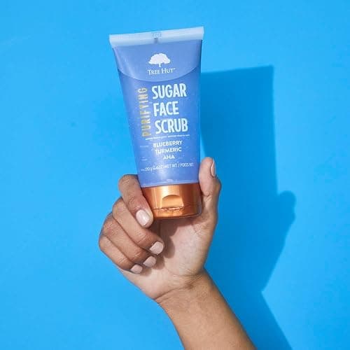 Tree Hut Blueberry & Turmeric Purifying Face Scrub | Deep Cleans Pores to Remove Dead Skin & Impurities | Nourishing Essential Body Care | 7.4 fl oz. thumbnail 5