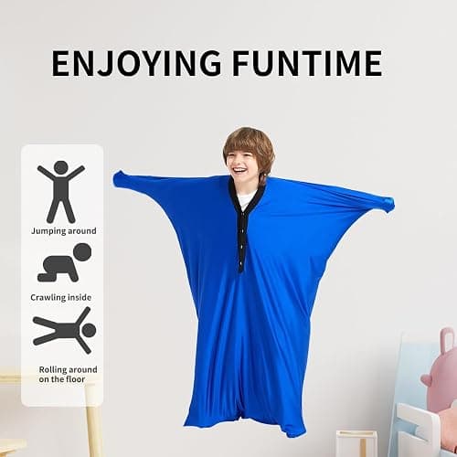 KANGXYSQ Body Sock for Men Women Sensory Sock X-Large Full Body Wrap with Light Breathable Polyester(Red,Medium/M) thumbnail 2