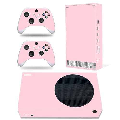 Skin Sticker Compatible with Xbox Series S Console, Pink Cover Protective Vinyl Decal for Wireless Controller - Image 1