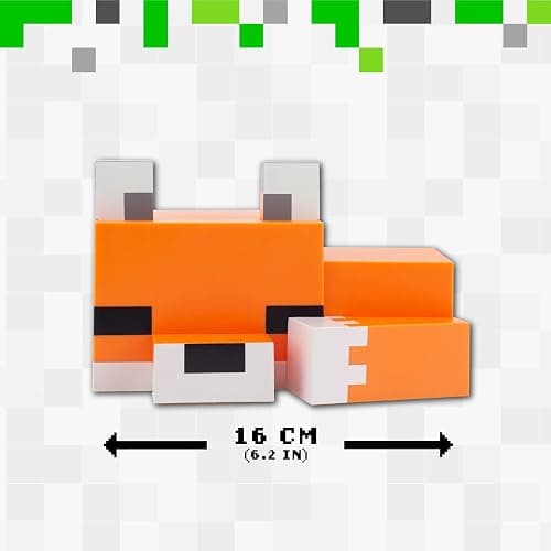 Paladone Minecraft Cute Fox Night Light, Soft Orange Glow, Officially Licensed Minecraft Decor and Desk Lamp for Gaming Room or Kids and Tween Bedroom thumbnail 3