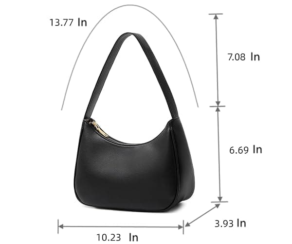 CYHTWSDJ Shoulder Bags for Women, Cute Hobo Tote Handbag Mini Clutch Purse with Zipper Closure thumbnail 2