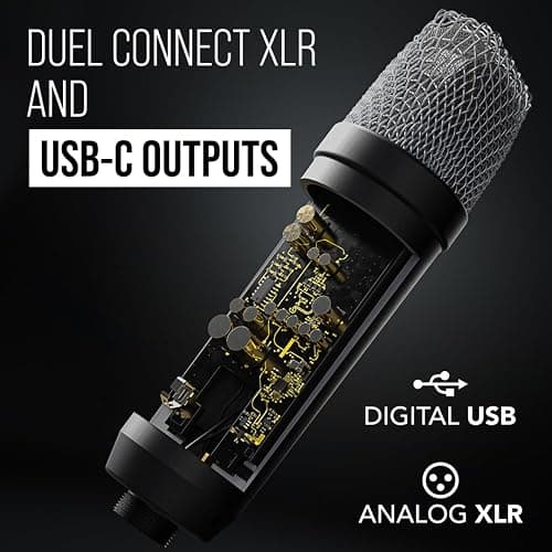 RØDE NT1 5ème Génération Microphone à condensateur de Studio à Grand diaphragme avec Sorties XLR et USB, Support Antichoc et Filtre Anti-Pop pour la, l'enregistrement Vocal et Le podcasting (Noir) thumbnail 5