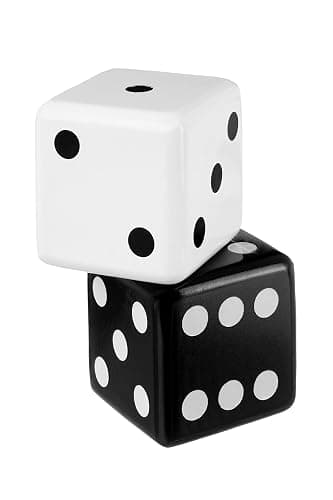 Olivia Martini Jumbo Dice Decor, Set of 2, Natural Wood Decorations with Black and White Colors, Trendy Home Interior Centerpieces for Tables, Mantles, and Shelves thumbnail 8