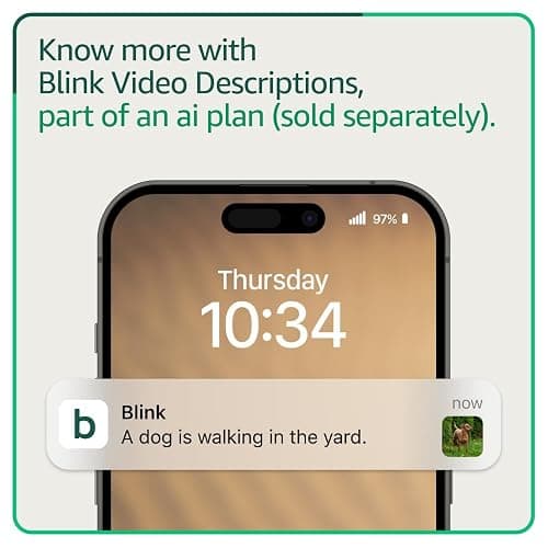 Blink Outdoor 4 – Wireless smart security camera, two-year battery life, 1080p HD day and infrared night live view, two-way talk. Sync Module Core included – 3 camera system thumbnail 6