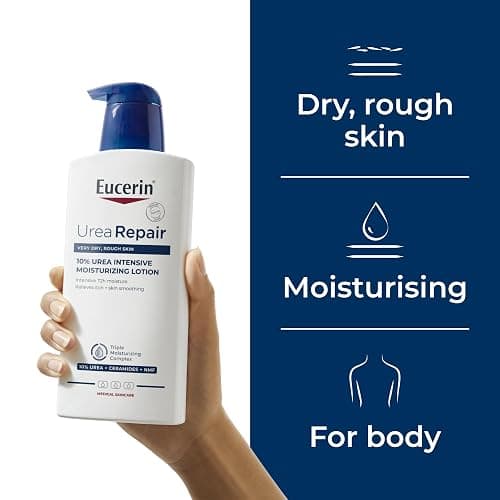 Eucerin UreaRepair Plus Body Lotion 10% Urea 400ml, Intensive 48H Dry Skin Relief Body Cream for Dry and Rough Skin, Moisturising Skincare with Urea and Ceramides, Medical Skincare thumbnail 3