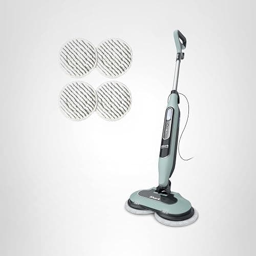 Shark Steam & Scrub Steam Mop, All-in-One Scrubbing and Sanitizing Hard Floor Cleaner, LED Headlights, 4 Dirt Grip Soft Scrub Pads Included, XL Water Tank, Swivel Steering, Hawaiian Grey, S8001 thumbnail 11