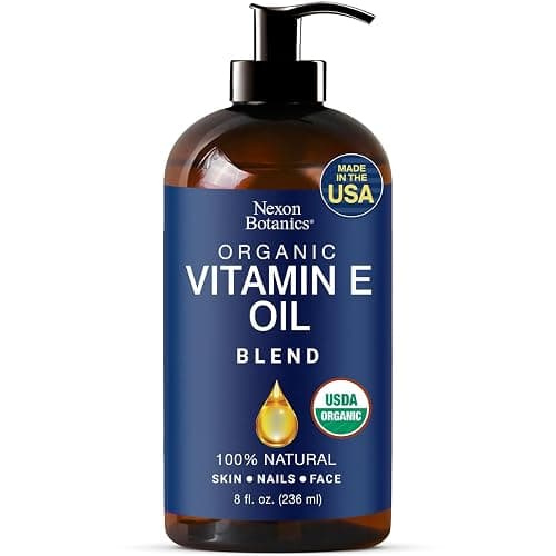 Organic Vitamin E Oil Blend 8 fl oz - Made from Pure, Natural Oils for Skin, Scars & Face - Aceite de Vitamina E - Nexon Botanics - Image 1