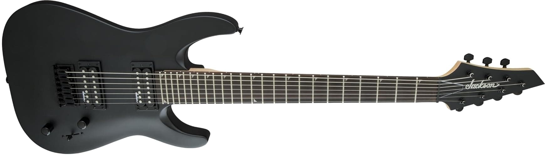 Jackson JS22-7 Dinky 7-string Electric Guitar - Satin Black thumbnail 3