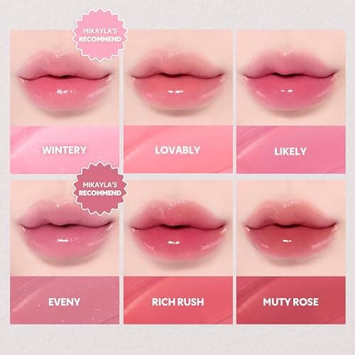 TIRTIR [*Mini Size Waterism Tinted Lip Gloss #06 Honey Nut, 0.06 Fl Oz – Kiss Ready Lipgloss, 12H Long Lasting Non Sticky Natural Tinted Glow Korean Multiuse Cheek and Lip Tint for Women gift thumbnail 5