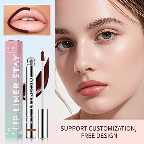 HYDRÈNE Lip Stain Peel Off & Lip Liner – Mauve Nude Long Lasting Waterproof Velvet Matte Lip Stain, Smudge-Proof Transfer-Resistant Lip Glaze, 02 MUAH-ve 3.5ml (Mauve Nude) thumbnail 9