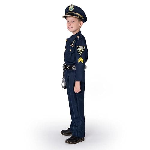 JOYIN Toy Halloween Toddler Police Costume, Police Officer Costume for Boys, Kids Cop Outfit for Halloween Pretend Roleplay thumbnail 4