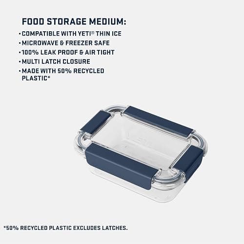 YETI Plastic Food Storage Container, BPA Free, Locking & Airtight Lid, Microwave, Freezer, and Dishwasher Safe, Leak-Proof, Cooler and Thin Ice Compatible thumbnail 4