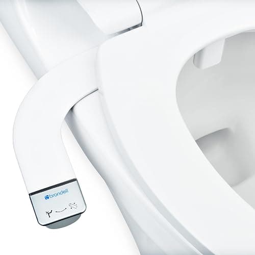 Brondell Bidet - Thinline SimpleSpa SS-150 Fresh Water Spray Non-Electric Bidet Toilet Attachment in White with Self Cleaning Nozzle and SafeCore Internal Valve - Image 1