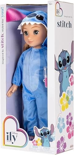 Disney Store 18" Stitch Inspired Fashion Doll with Accessories, Toothbrush, Toy Toothpaste and Shoes - Disney Dolls for Girls 6 Years +, Strawberry Blonde Doll thumbnail 7