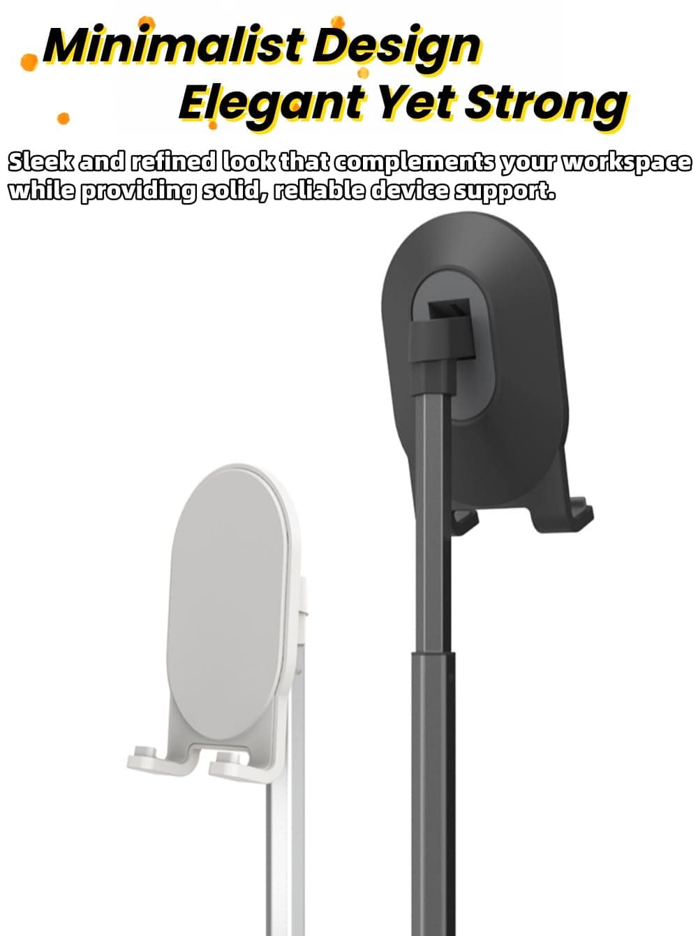 【1PACK】 Adjustable Phone Stand for Desk, Height Adjustable Cell Phone Holder and Tablet Stand Compatible with 4"-12.9" iPhone, iPad, Android Devices and Switch. E-TS (Pink) thumbnail 3