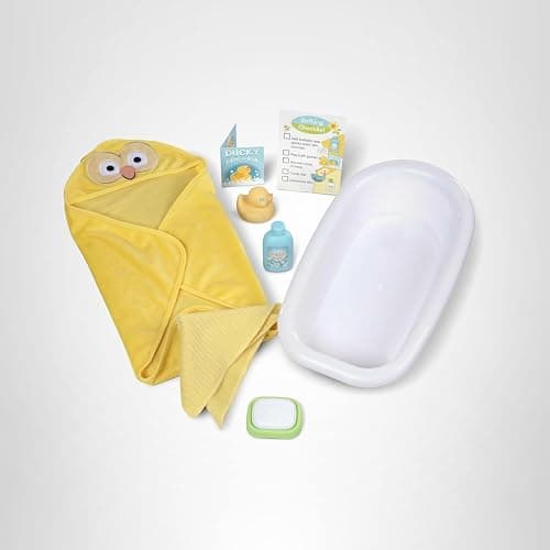 Melissa & Doug Mine to Love Deluxe Baby Care Play Set (48 Pieces – Doll + Accessories to Feed, Bathe, Change, and Cuddle) thumbnail 10