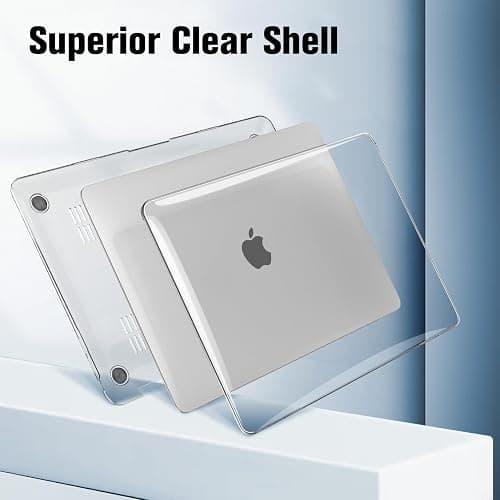 Fintie Case for MacBook Air 13 Inch A2337 (M1) / A2179 / A1932 (2021 2020 2019 2018 Release) - Snap On Hard Shell Case Cover for New MacBook Air 13 Retina Display with Touch ID, Crystal Clear thumbnail 6