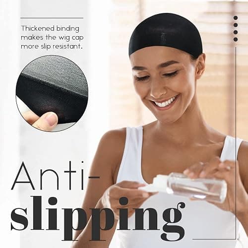 MYKURS Black Wig Caps for Women, Stocking Cap for Wigs, Hair Cap for Wigs, 24 PCS thumbnail 3