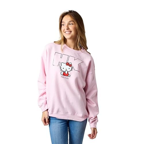 Bioworld Friends Tv The One With The Logo & The Kawai Gang on Black Long Sleeve Adult crew neck thumbnail 2