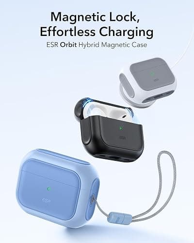 ESR for AirPods Pro 2 Case, Compatible with Airpods Pro Case 2nd / 1st Generation (2023/2022/2019), Compatible with MagSafe, Full Drop Protection Cover with Lanyard, Navy Blue thumbnail 3