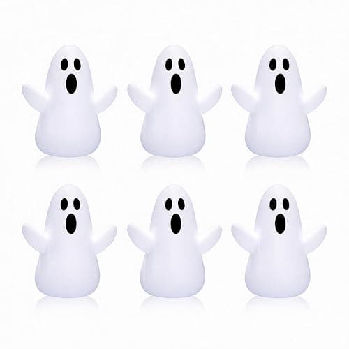 Vertintong 6 Pcs Summer Halloween Inflatable Beach Balls 14 Inch Halloween Pumpkin Ghost Pool Floats Plastic Jack O Lantern Party Decoration for Summer Yard, Garden, and Lawn Decorations thumbnail 8