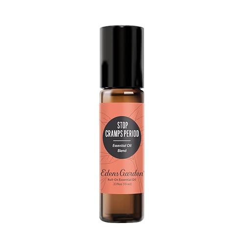 Edens Garden Stop Cramps Period Essential Oil Roll-On Blend- 100% Pure Premium Grade, Natural, Therapeutic, Aromatherapy, Kid & Skin Safe, The Best for Body, Comfort Pre-Diluted 10 ml (.33 fl oz) - Image 1