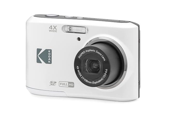 KODAK PIXPRO Friendly Zoom FZ45-WH 16MP Digital Camera with 4X Optical Zoom 27mm Wide Angle and 2.7" LCD Screen (White) thumbnail 4