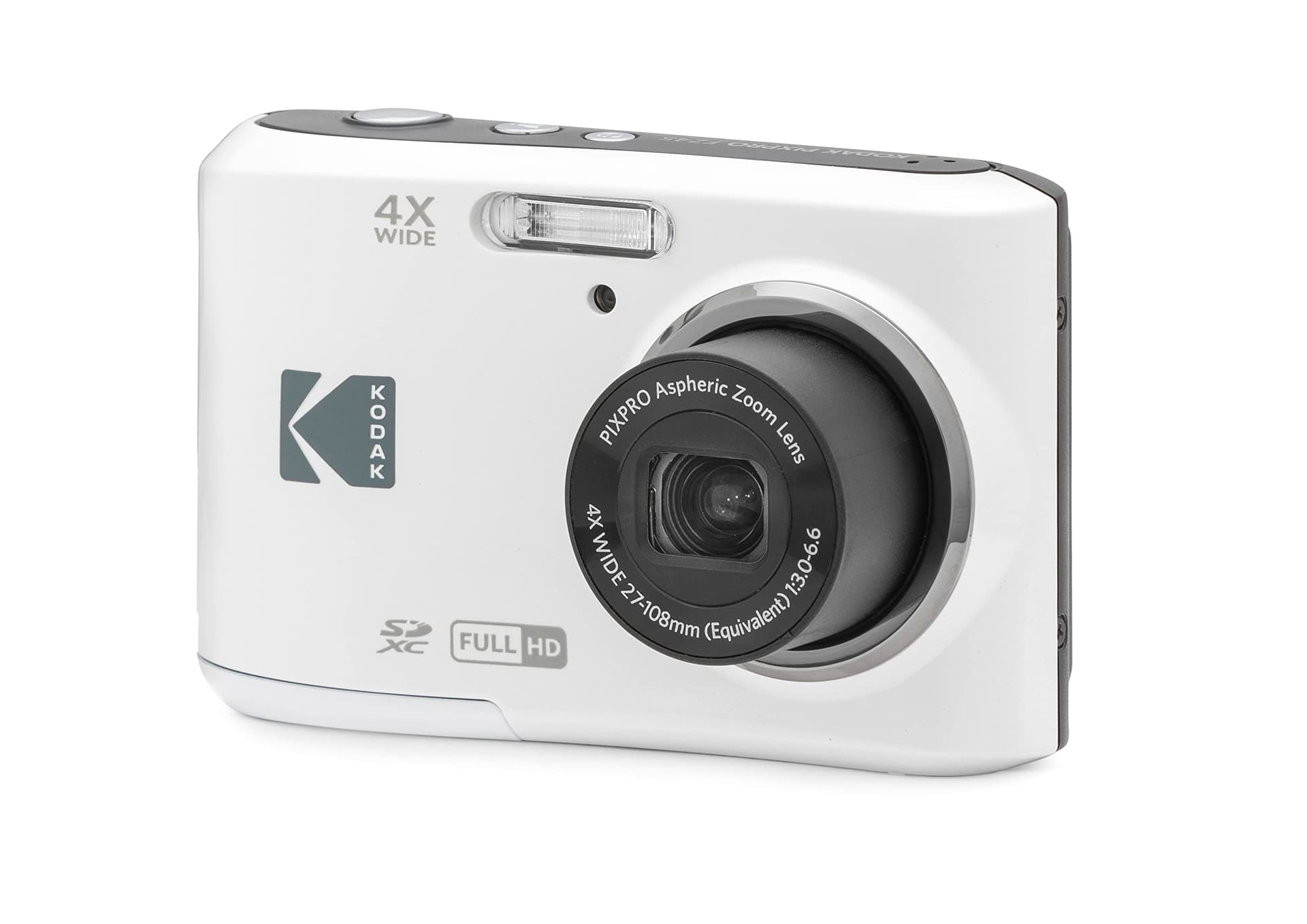 Kodak PIXPRO FZ45-WH - Cámara Digital de 16 MP, Zoom óptico de 27 mm, Gran Angular, 1080P, Full HD, Video, 2,7 Pulgadas, cámara de vlogging LCD (Blanco) thumbnail 4