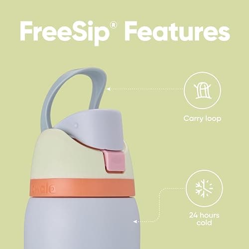 Owala FreeSip Insulated Stainless Steel Water Bottle with Straw for Sports and Travel, Leak Proof, BPA-Free, 945ml, Beach House thumbnail 3