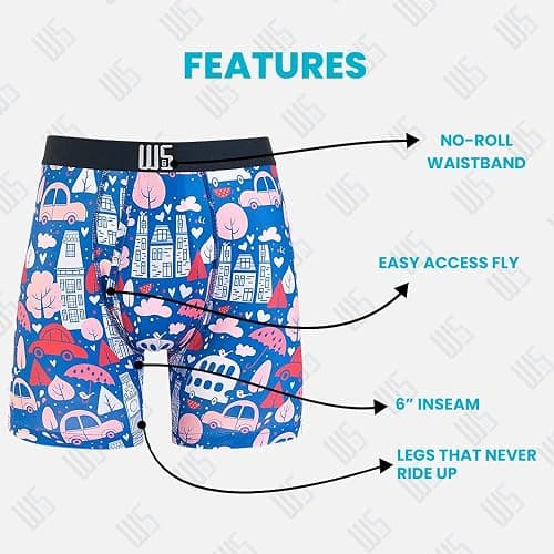 Warriors & Scholars | Mens Boxer Briefs | Boxer Briefs for Men Pack of 6 | Mens Boxer Briefs Underwear | Boys Boxer Briefs thumbnail 5