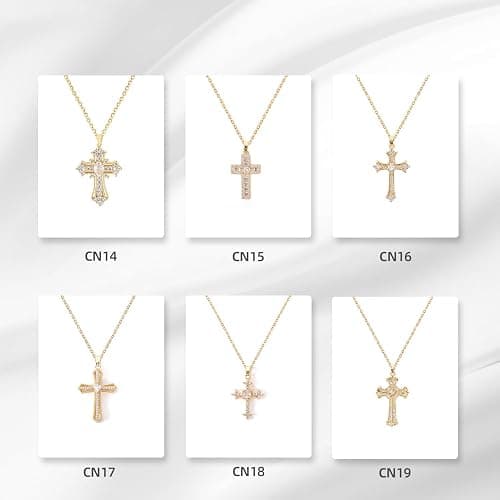 LLIYSOUN Cross Pendant Necklace for Women Jewelry Gold Cross Necklaces for Women Cross Necklace Minimalist Trendy Jewelry Valentines Day thumbnail 7