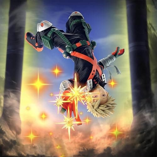 YLQANONG MHA Figures Anime Bakugo Figure Statues Midoriya Izuku/Todoroki Shouto/Toga Himiko Anime Action Figurine 17CM/6.69IN thumbnail 2