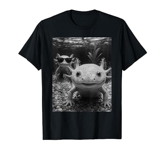 Cool Axolotl Selfie T-Shirt - Image 1